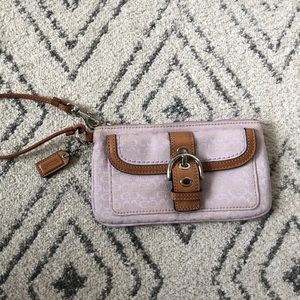 COACH PURPLE PATTERNED WRISTLET